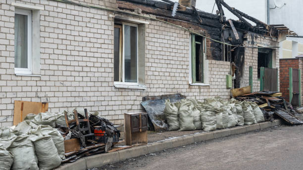 Professional Fire Damage Repair technician working in Beverly, NJ